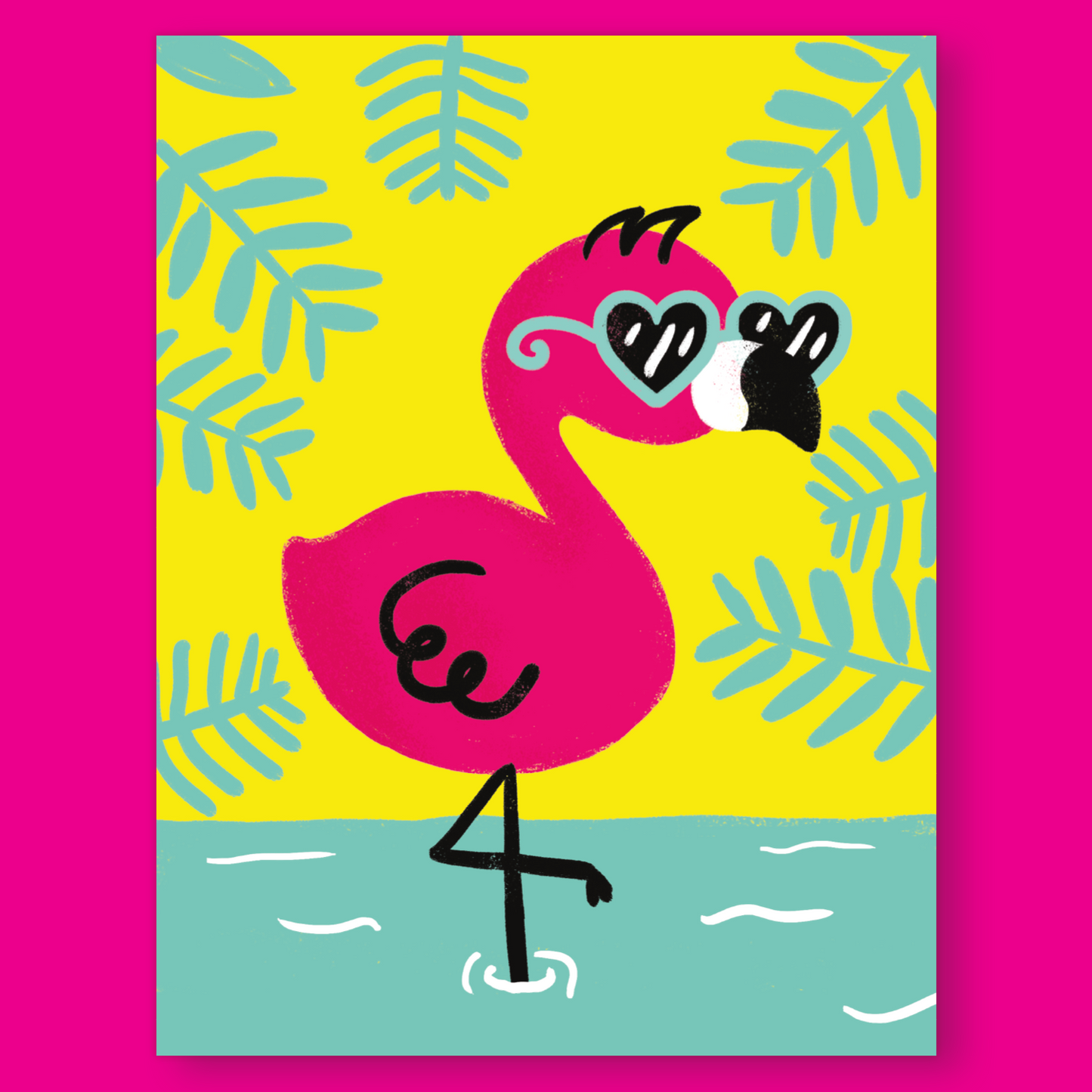 Flamingo Print