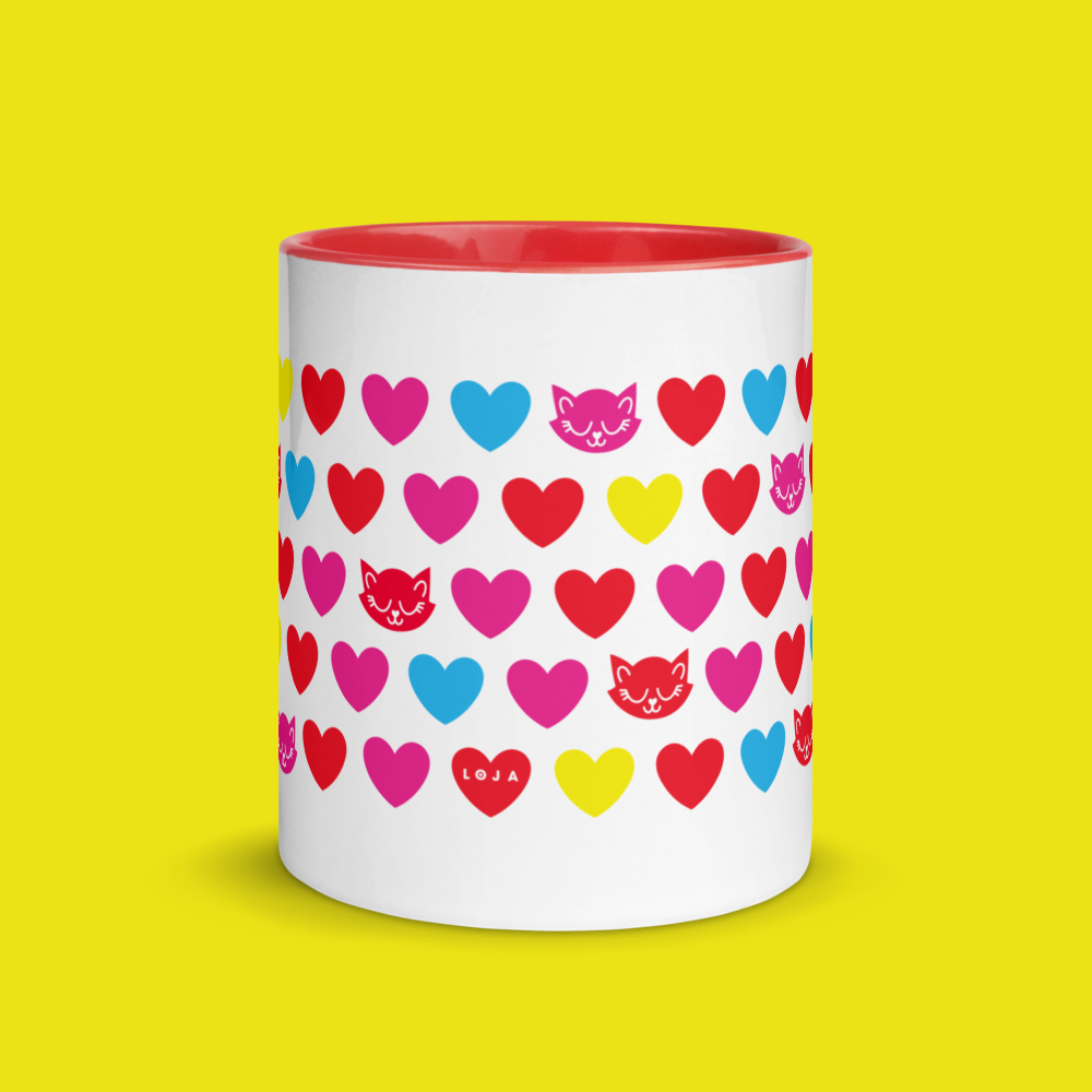 Mug - Gato Romântico MULTI