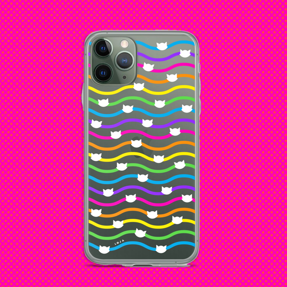 iPhone Case - Gato-Iris (white)