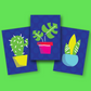 Houseplant Prints (set of 3)