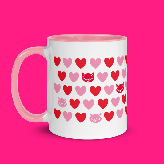 Mug - Gato Romântico PINK