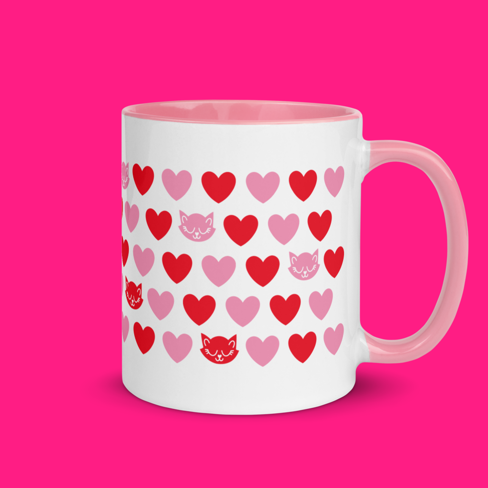 Mug - Gato Romântico PINK